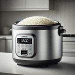 Zojirushi rice cooker with perfect rice.