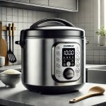 Zojirushi rice cooker made in Japan with elegant design.